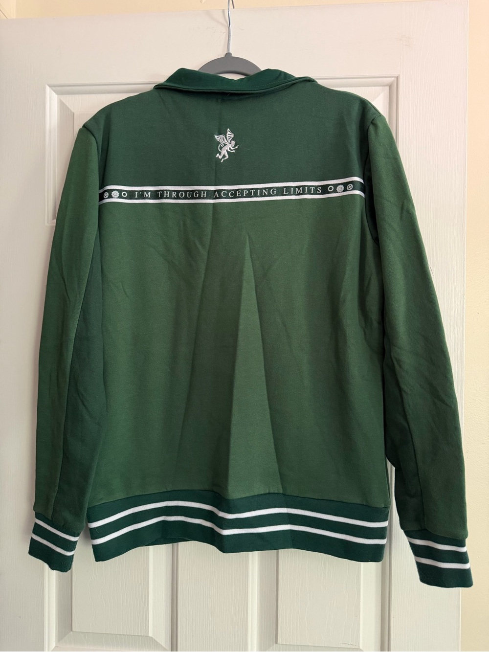 Wicked Green Full-Zip Hoodie Jacket Unisex  size Medium BROADWAY - Picture 6 of 12